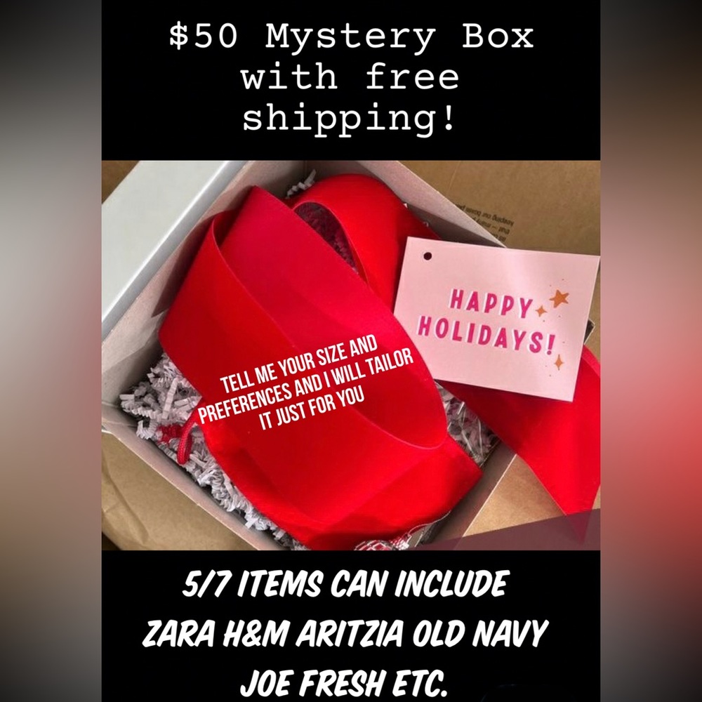 $50 dollar mystery box free shipping. 5/7 great used or brand new condition.
